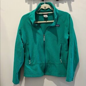 Patagonia Women's Emerald Green Full-Zip Fleece Jacket
